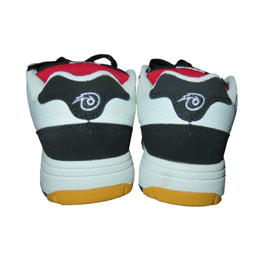 Roller Boltz White & Black Lace Up Sneaker Skates Wheel Bottom Shoes Toddler 13